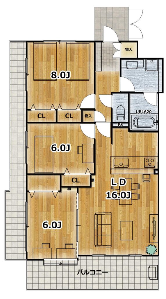クリオ洋光台壱番館 の間取り図